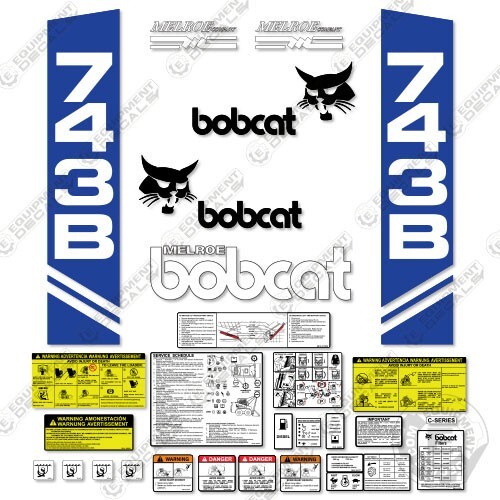 Fits bobcat 743b - fits, decal