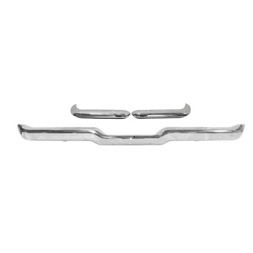 Chrome front rear bumper - rear, pair