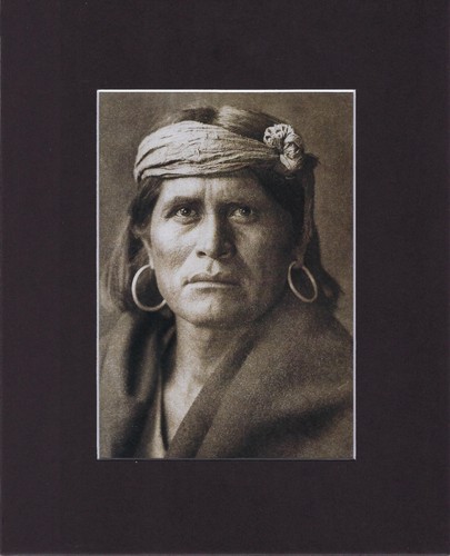 8x10 matted print - indian, art