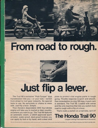 Magazine 1968 honda - ad,