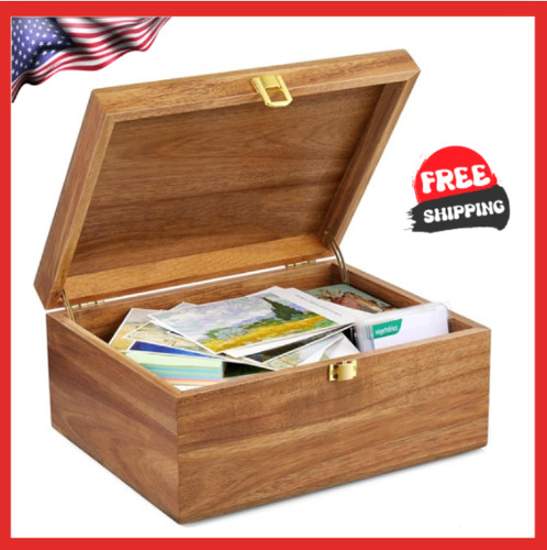 Large wooden keepsake box - large,