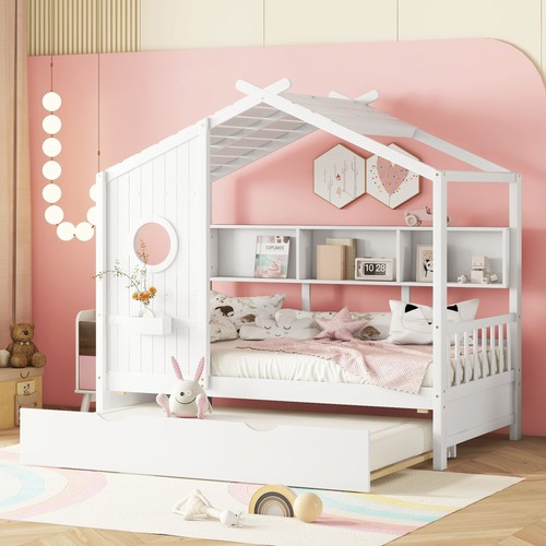 Modern twin size house bed - twin,
