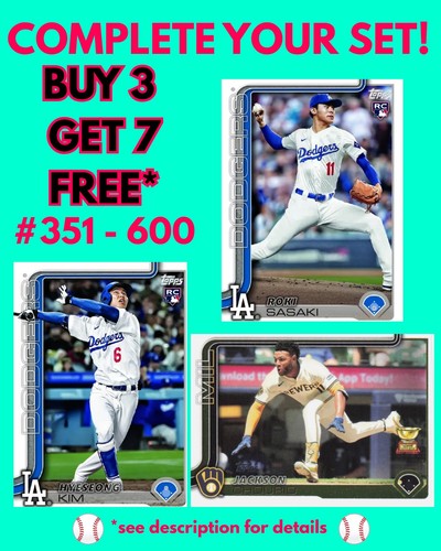 2025 topps series - 2025, singles