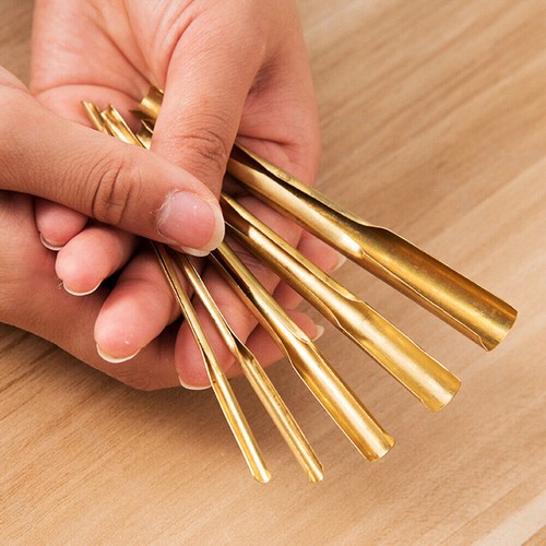 5pcs brass clay hole cutter - hole,