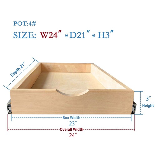 Kitchen rta slide out cabinet - out,