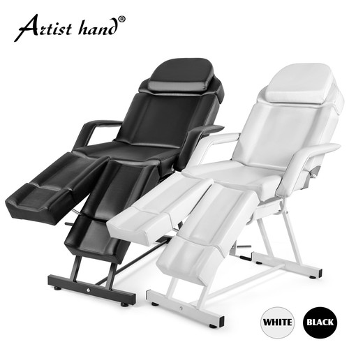 Black white pro facial bed - black/white,
