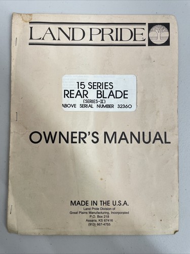 Land pride series rear - land,