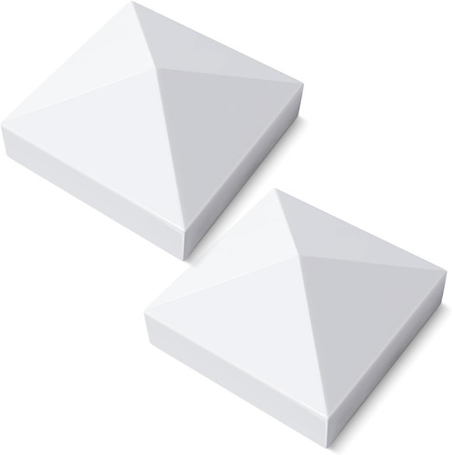 White vinyl post caps 4 - vinyl, x