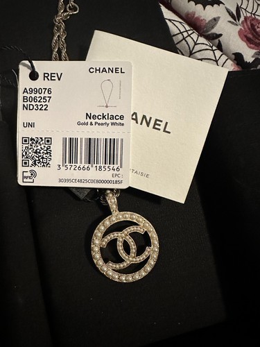 Chanel pearl monogram necklace - chanel,