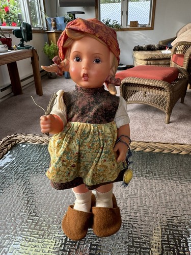 Goebel hummel vinyl girl doll - ,