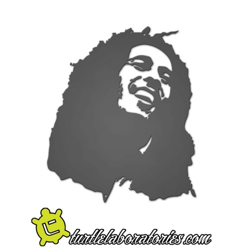 Bob marley metal wall art - marley,