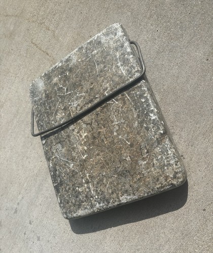 Antique warming soapstone foot - antique,