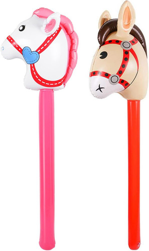 2pcs inflatable stick horse - 2pcs,