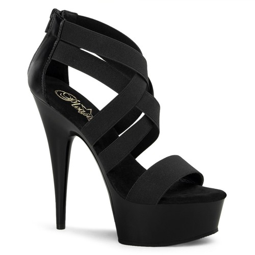 Sexy black platform - black, stiletto