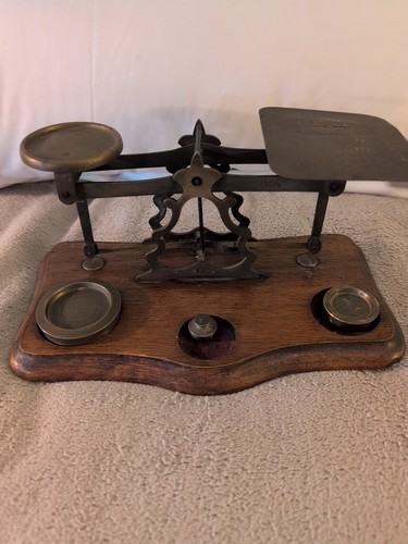 Antique english brass postal - antique,