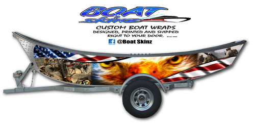 Boatskinz patriotic drift boat - drift,