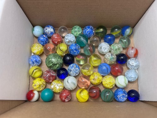 Vintage marbles crackle - marbles.,