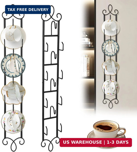Pack tea cup display - cup, rack