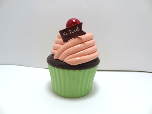 Ceramic cupcake trinket box - ceramic,