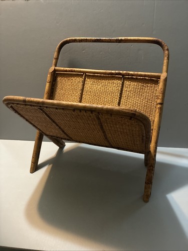 Vintage bamboo rattan folding - rattan,
