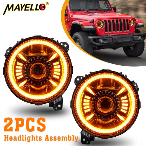 Halo led headlights drl for - 9",