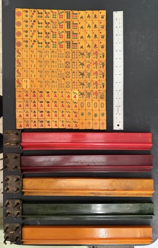 Vintage mah jong set 156 - jong,