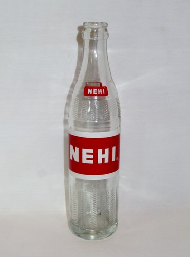 Vintage nehi soda bottle - bottle,
