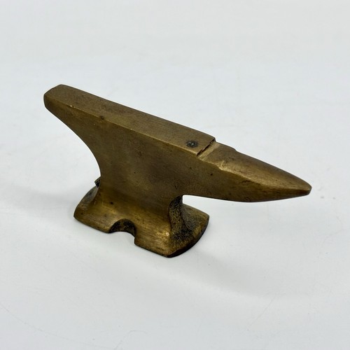 Vtg mini small solid brass - mini,