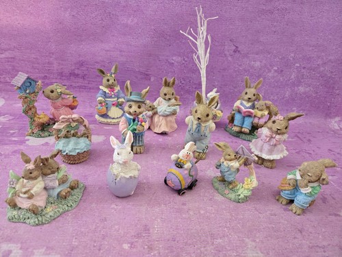 Bunny rabbit resin figurines - bunny,