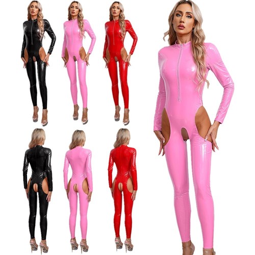 Women rompers pvc catsuit - us, women's