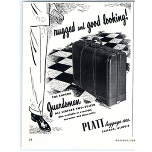 1949 print platt luggage - print, ad