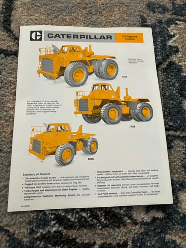 Caterpillar cat off highway - off,
