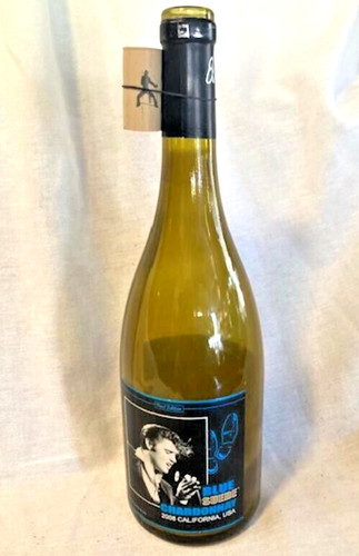 Elvis presley wine bottle blue - bottle,