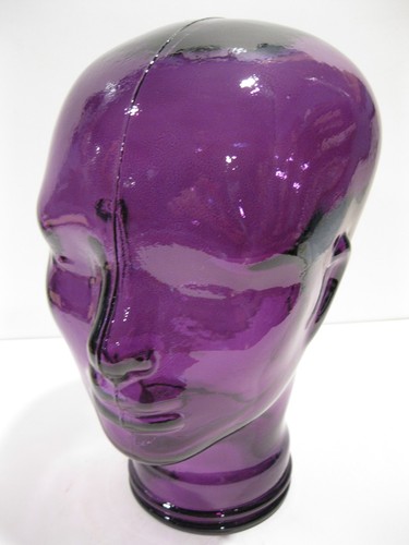 Glass head purple - glass, size