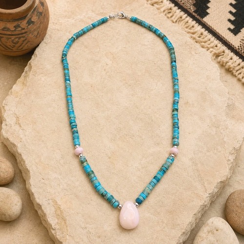 Turquoise queen conch heishi - turquoise,