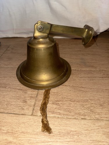Vintage heavy solid brass ship - heavy,