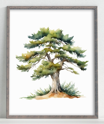 Tree art print - tree, wall