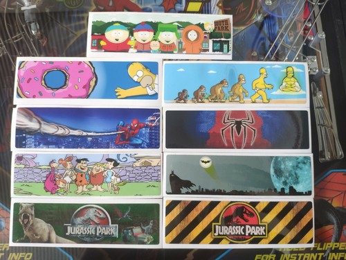 Pinball coin door decals - , stern