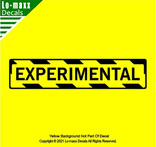 Experimental aircraft with - experimental,