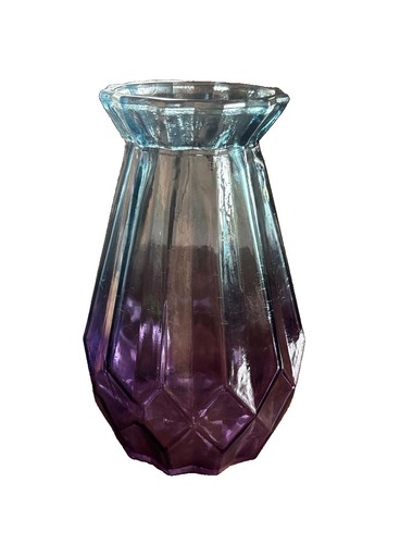 Ombré blue purple flower vase - ombré,