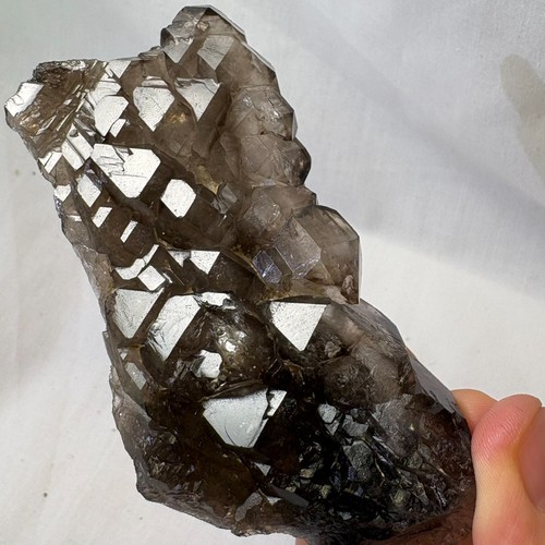 Natural elestial smoky quartz - elestial,