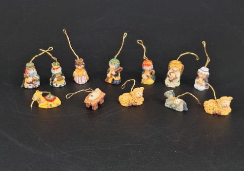 Vintage mini nativity scene - 12,