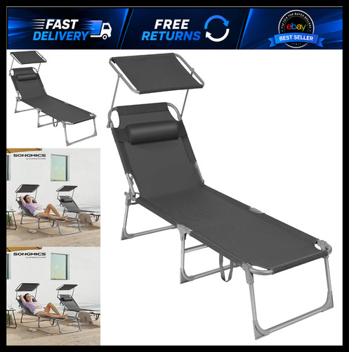 Folding sun lounger - sun, deck