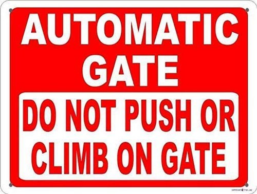 Street sign warning plaque - sign,