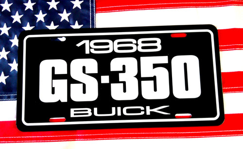1968 buick 350 - gs, license