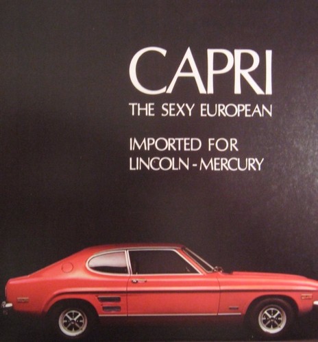1971 mercury capri brochure - capri,