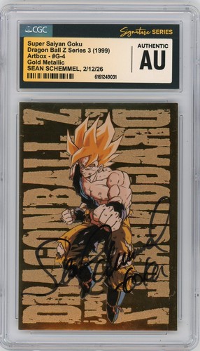 Cgc signed sean schemmel - cgc,
