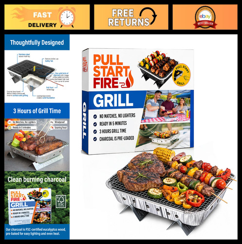 Portable charcoal fire - portable, grill