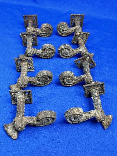 Pairs 19thc fiddlehead - 4,