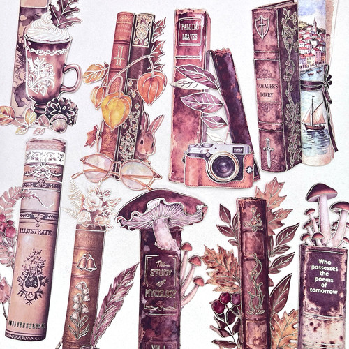 Autumn vintage book - book, spine